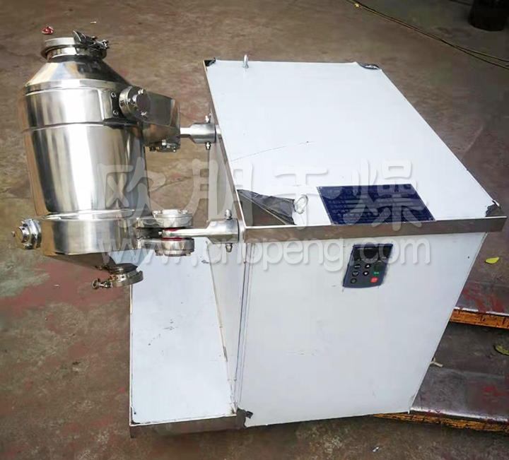 常州欧朋干燥实验室使用的20升的三维运动混合机包装现场
