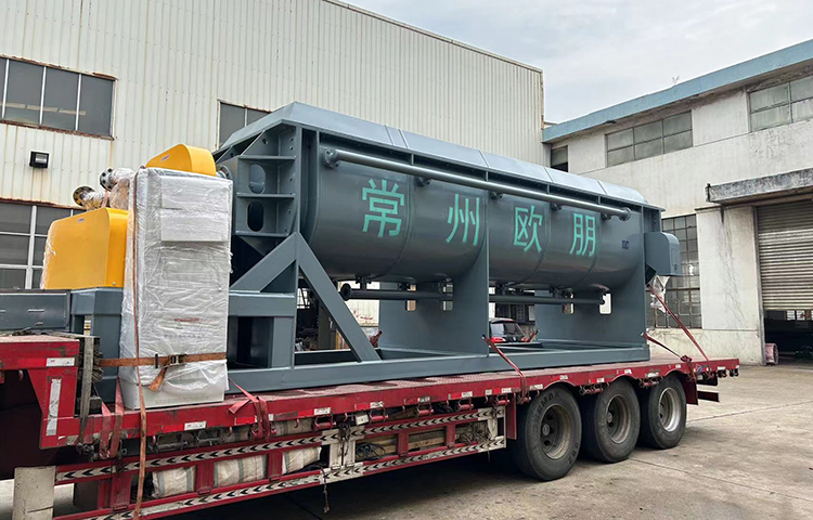 常州欧朋干燥制造的城市污泥处理干燥机效果显著，深受好评!