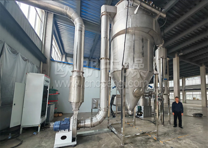 常州欧朋干燥闪蒸干燥机现场安装中
